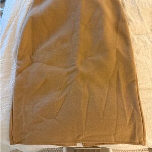 Talbots Women's Tan Wool Pencil Skirt